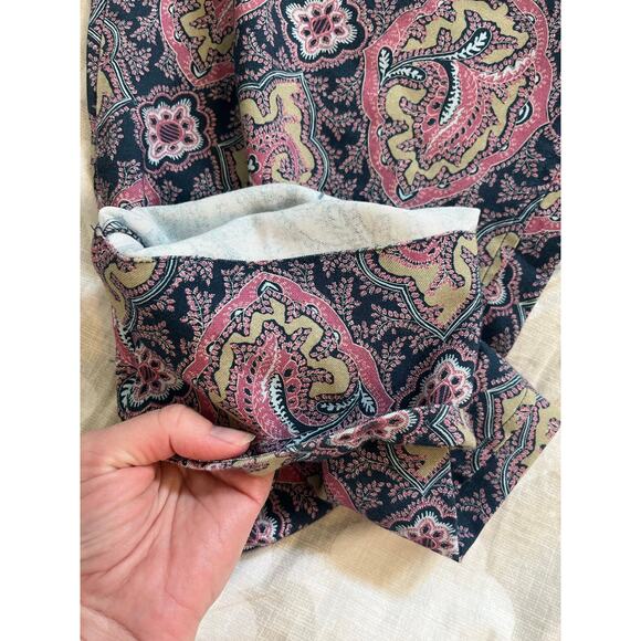 Sundance Paisley Pull-on Madora Drawstring Pants women’s medium petite - Picture 11 of 14